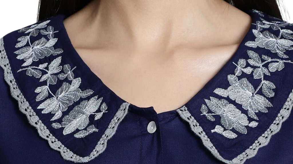 Peter Pan Collar Kurti Design