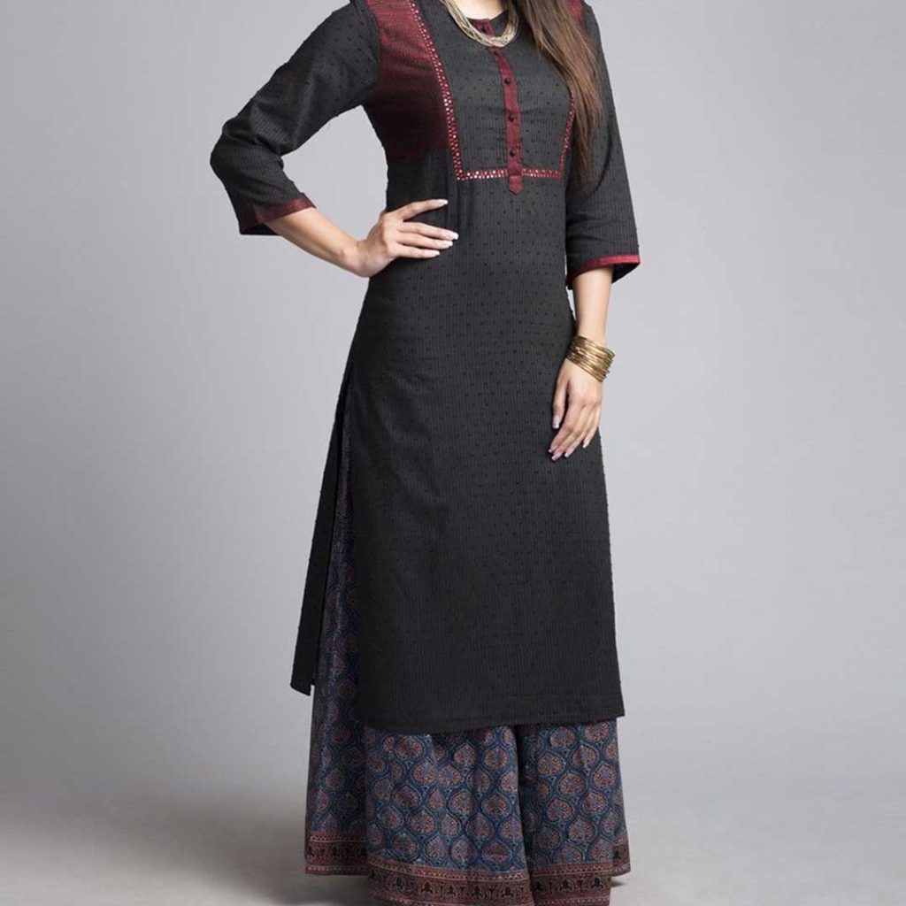 Moomaya Printed Side Slit Short Kurta Tunic for India | Ubuy