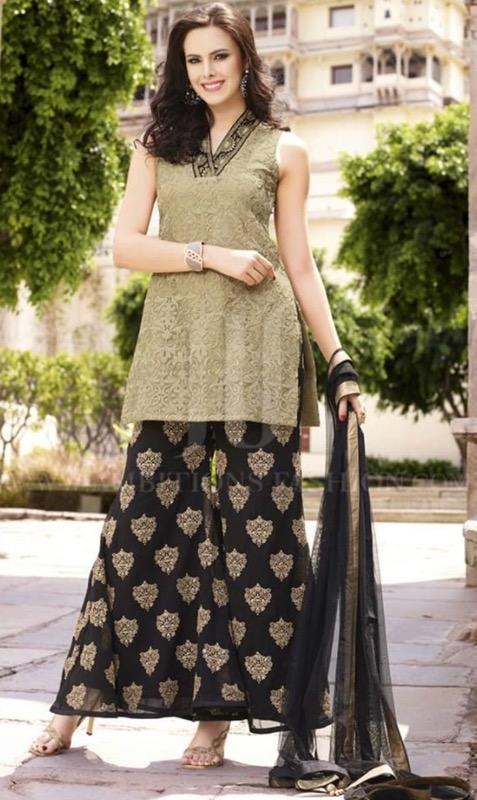 Buy Vanilla Foliage Kurta With Narrow Pants- Set Of 2 by Designer NERO  INDIA for Women online at Kaarimarket.com
