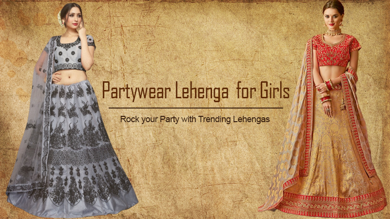 party lehenga for girls