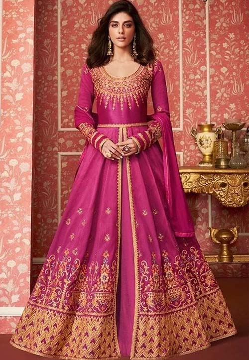 Women's Indo Western Gown | Party Wear Gowns | G3+ Fashion | Bridal dress  design, Red gown dress, Indian wedding dress designers