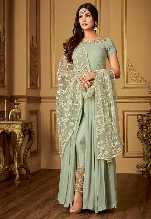 Koop Anarkali Kurti Pant Set, Indian/Pakistani Wedding Dress, Party Wear  Suits. | online bestellen bij Joom