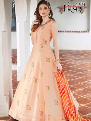 Peach Beautiful Party Gown