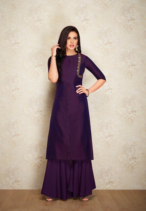 Palazzo with long Kurti