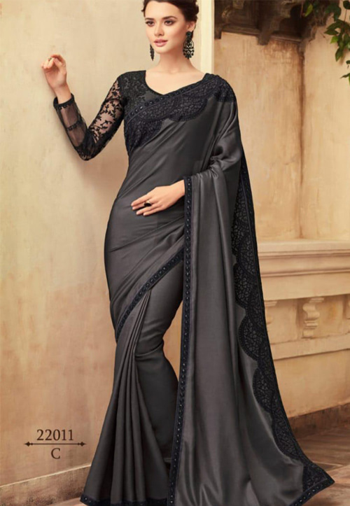 Stunning Black saree