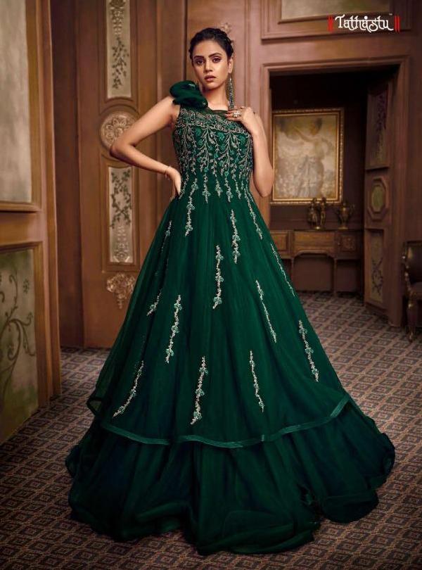 Buy Dark Green Anarkali Dress online-Karagiri – Karagiri Global