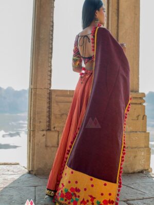 brown-and-yellow-dupatta