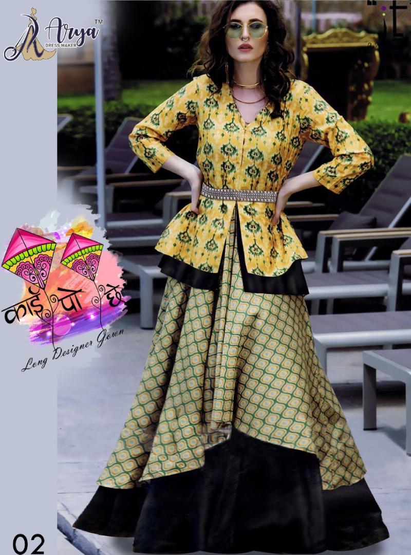 yellow-printed-gown
