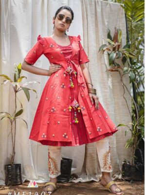 Buy Nehamta Women's Cotton Malmal Anarkali Solid 3/4 Sleeve Ankle Length  Dress (Green_M) at Amazon.in