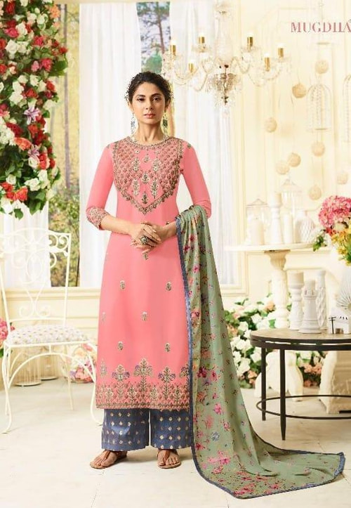 Slit Cut Palazzo Suits