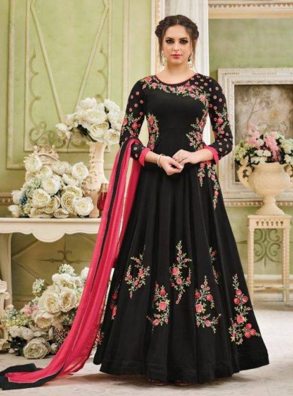 Latest and trendy black long party wear gown/black net dress Designs2023/partywear  black collections - YouTube