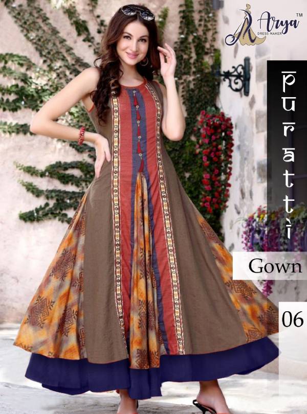Available In Multicolor Ladies Rayon Long Flared Gown Kurti at Best Price  in Jaipur | Bs International Exports
