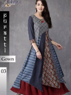 grey-printed-rayon-gown