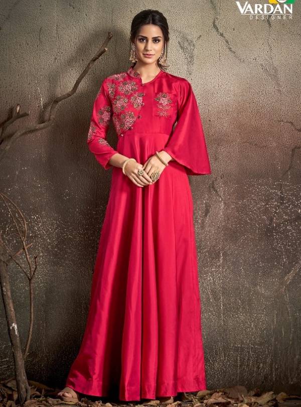 Western Gown Red & Golden Color Partywear Gown | Fancy gowns, Gowns,  Western gown