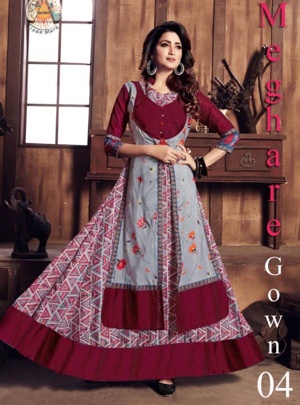 Maroon Color Gown Indian Dress Wedding Gown Designer Gown Partywear Go