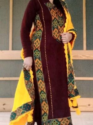 Stunning Himachali Knitted Winter Dress