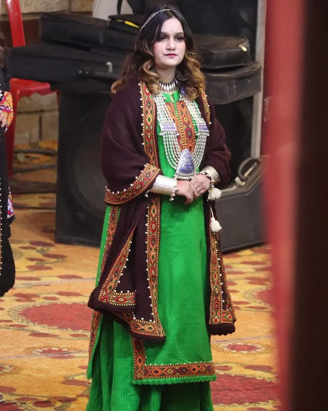 green-himachali-suit