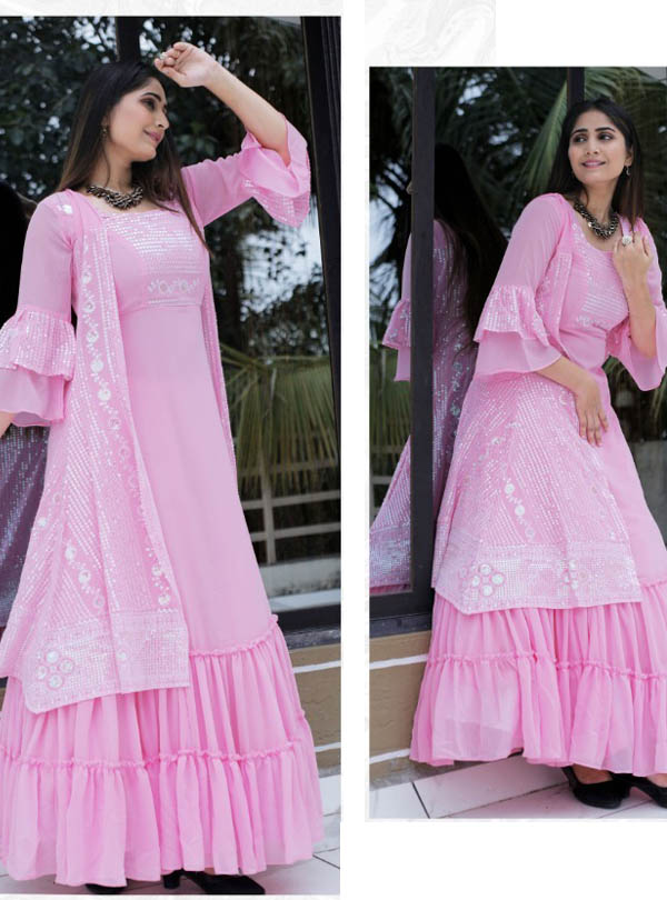 Buy Powder Pink Dresses for Women by Mabish By Sonal Jain Online | Ajio.com
