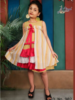 Cotton Sleeves Less Kids Lehriya Kurti Sharara, For Clothing, 0-6 Years at  Rs 275/piece in Jaipur