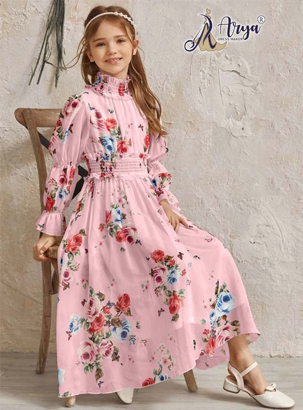Girls Sparkly Lattice Design Long Sleeve Illusion Back Princess Gown – Mia  Bambina Boutique