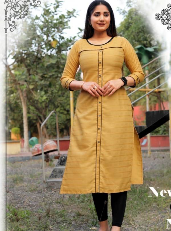 S4U SL-126 Yellow Premium Cotton Kurti set in singles – Summer Diaries  Lookbok – Vijaylakshmi Creation – Handloom House & Branded Women Apparels
