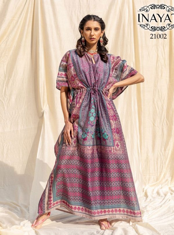 Amazing Casual Wear Floral Kaftaans