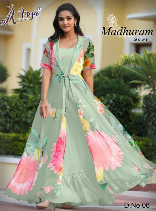 Blue Hills Present Bachelor Vol 1 Rayon Fabrics Long Gown style kurti  collection