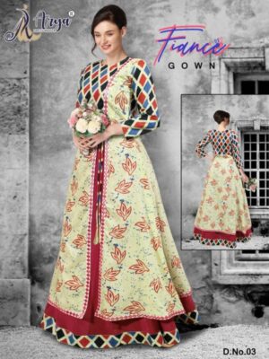 Georgette Plain New Designer Party Wear Look Long Gown With Dupatta, Maroon  at Rs 1050 in Surat