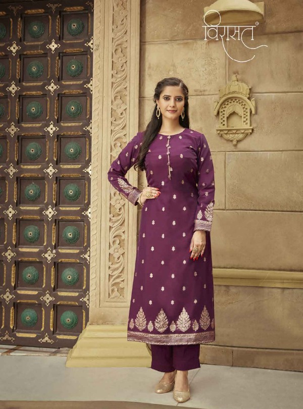 Buy MIJAASHREE FASHION Women Dark Purple and Grey Solid Cotton Blend Pack  of 2 A-line Kurta| XL Online at Best Prices in India - JioMart.
