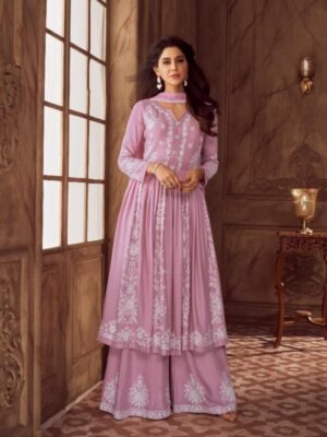 Beautiful Pink Party Wear Suit