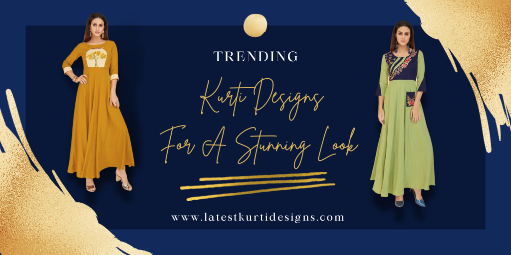 Designer Party Wear Readymade Long Kurti - Stylecaret.com