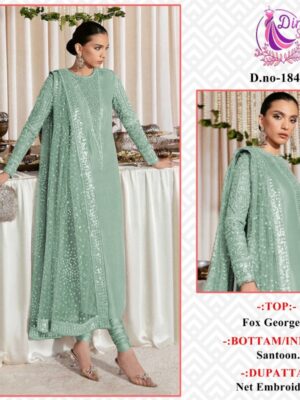 Latest Georgette Embroidered Suit