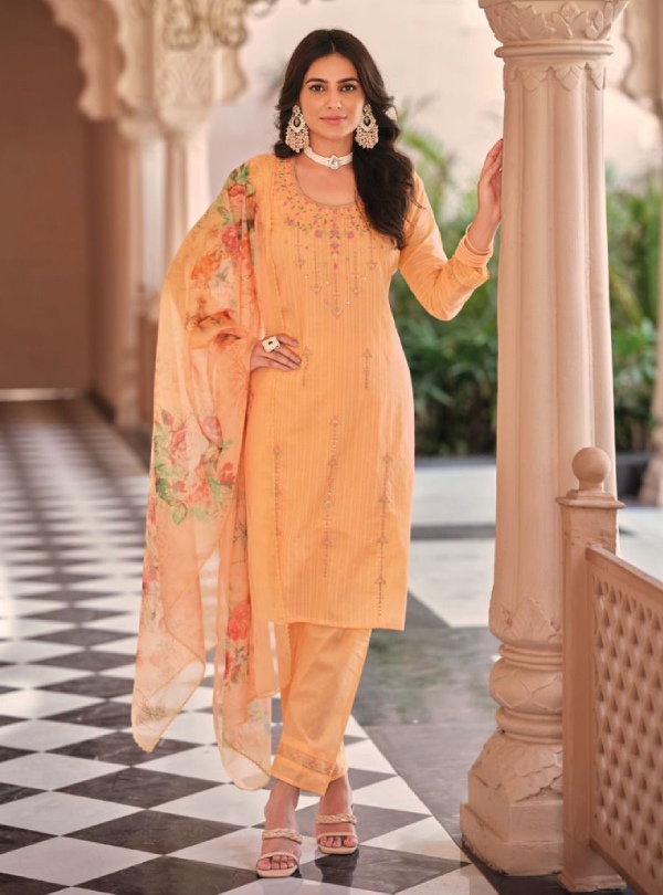 Buy Orange Designer Viscous Maslin Party Wear Palazzo Salwar Suit | Palazzo  Salwar Suits