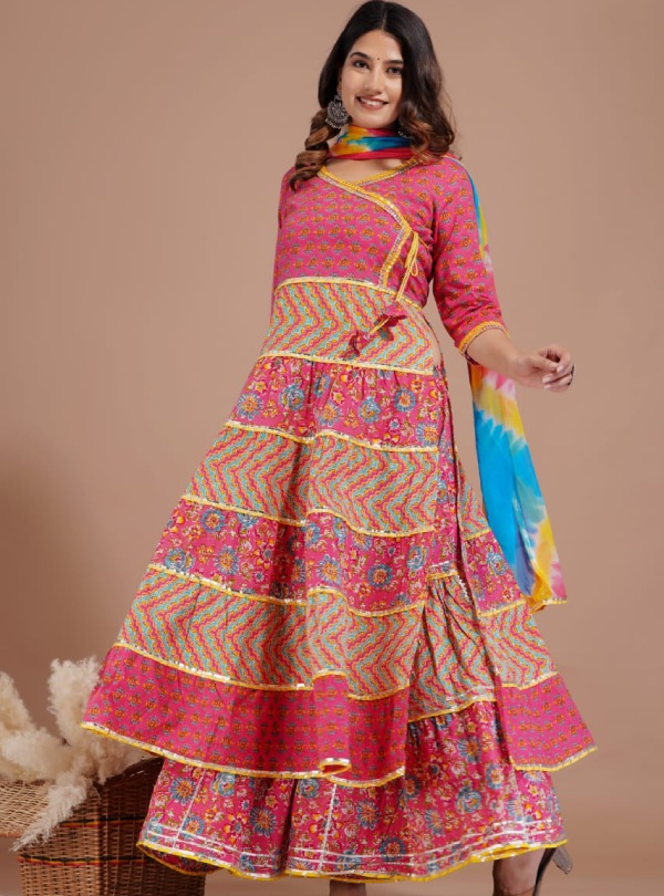 Beautiful Designer Party Wear Summer Special Poly Cotton Kurti main image 0