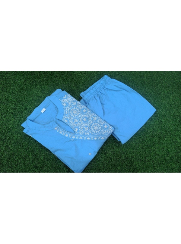 Latest Embroidered Party Wear Kurti Pant - Image 9