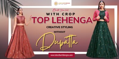 Elevate Your look with Crop Top Lehenga: creative styling without dupatta