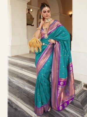 Gorgeous Party Wear Silk Paithani Saree