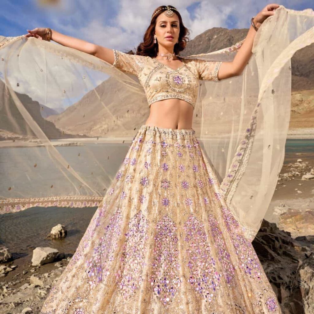 Princess Cut Choli and Lehenga