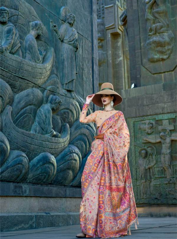 Kashmiri Pashmina Organza Silk Saree