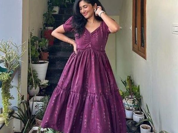 Beautiful Lavender Dress For women - 2