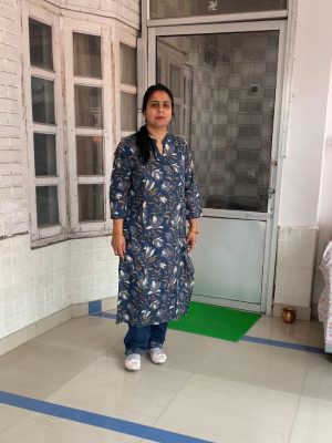 Floral Print Pure Cotton Kurta