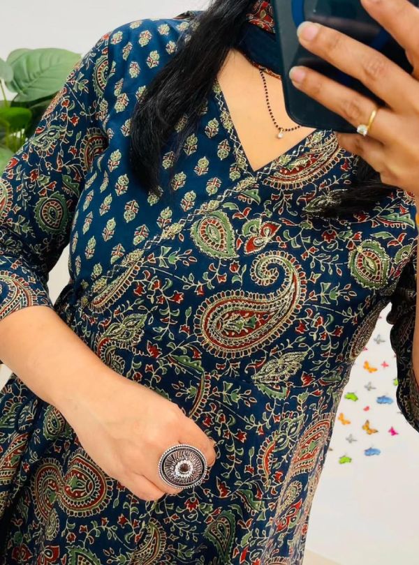 New Angrakha Style Anarkali Kurta Set(2)