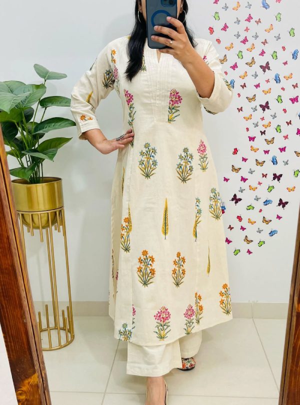 Cotton Kurta Pant Plazo Set (1)