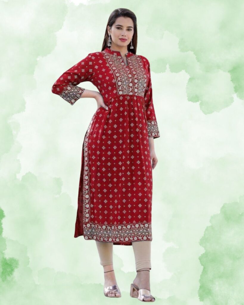 Long Straight-Cut Kurtis