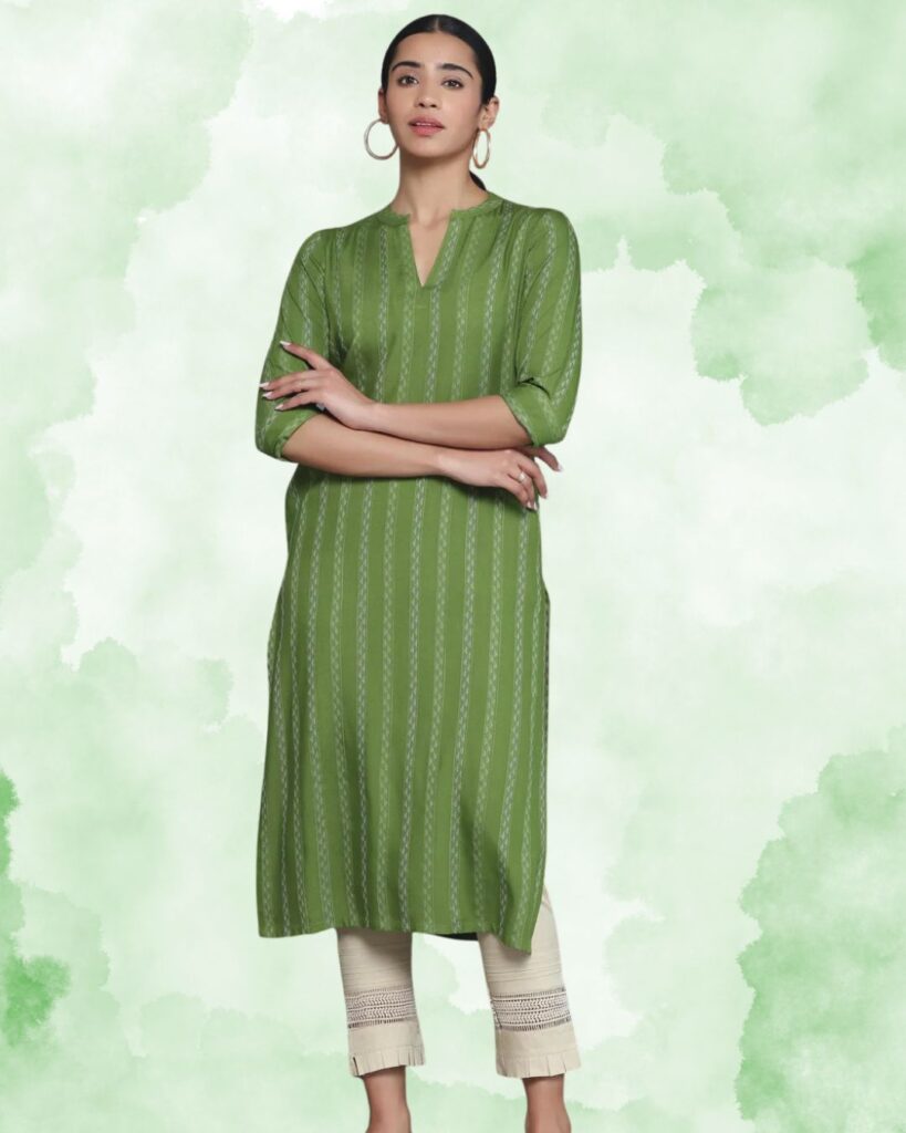 Vertical Striped Kurtis