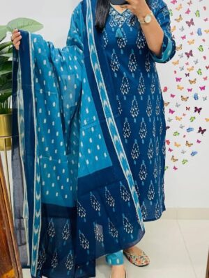 Luxury Discharge Print Suit Set