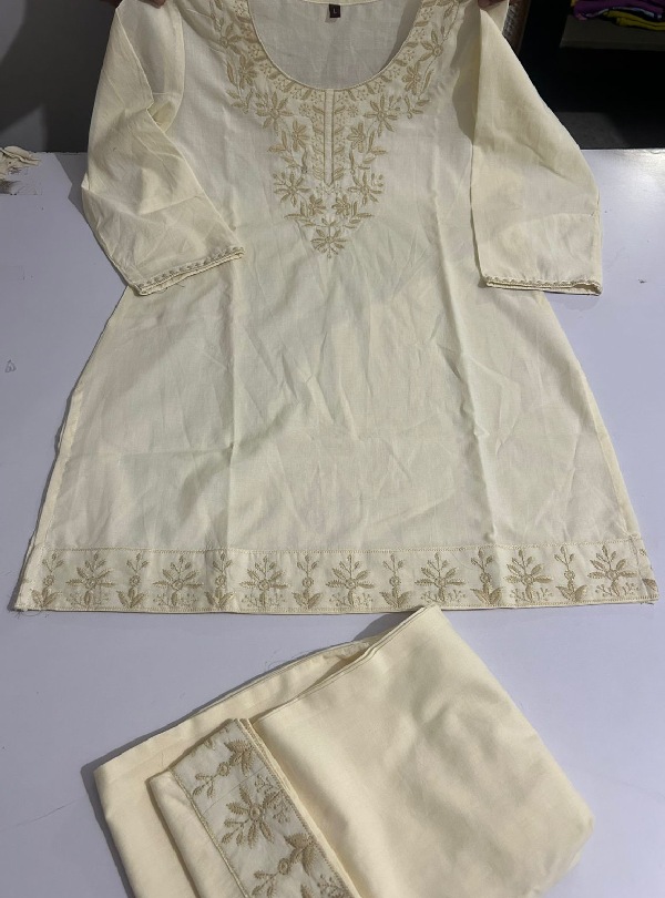 Premium Cotton Chikankari Cord Set