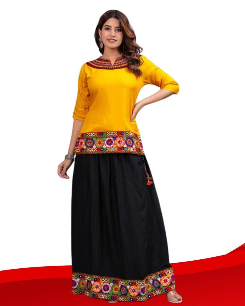 कुर्ती-और-स्कर्ट-कॉम्बो