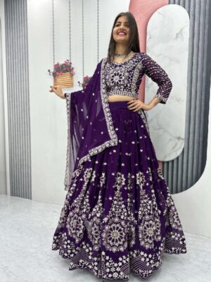 Embroidered Lehenga Choli with Dupatta