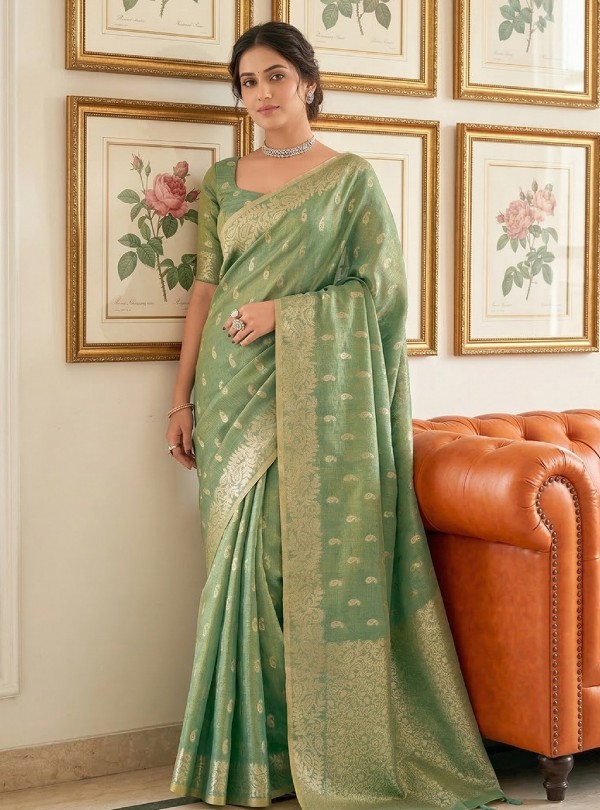 Tissue Silk Fabric Saree (1)